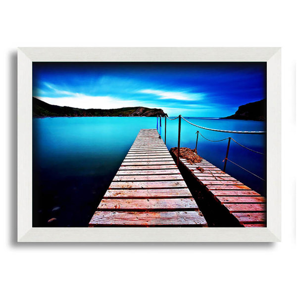 House of Hampton Abstractbrown Pier Framed Print Wall Art Wayfair.co.uk